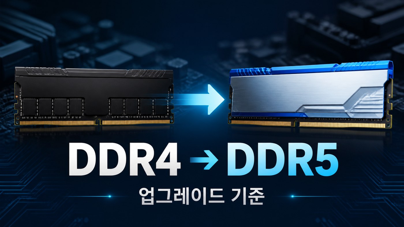 Read more about the article DDR4에서 DDR5로 업그레이드할 가치가 있을까? 비용·성능·교체 기준